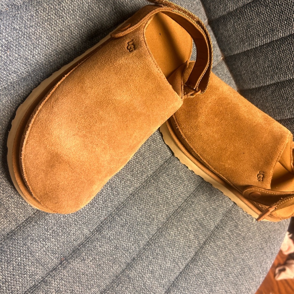 UGG Tan Suede Loafers Slip-Ons